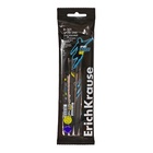Набор ручек шариковых 4 штуки ErichKrause R-301 Stick & Grip "Sport DNA", узел 0.7 мм, синие, с резиновым держателем, европодвес - Фото 8