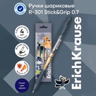 Набор ручек шариковых 4 штуки ErichKrause R-301 Stick & Grip "Простоквашино", узел 0.7 мм, синие, с резиновым держателем, европодвес 10657361 - фото 14050404