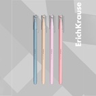 Ручка шариковая ErichKrause Slim Stick "Tiramisu", игольчатый узел 0.7 мм, синяя, тонкий дизайн Soft Touch, микс 10657363 - фото 2029193