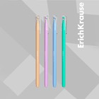 Ручка шариковая ErichKrause Slim Stick "Pastel Bloom", игольчатый узел 0.7 мм, синяя, тонкий дизайн Soft Touch, микс 10657365 - фото 162709