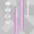 Ручка шариковая ErichKrause Slim Stick "Pastel Bloom", игольчатый узел 0.7 мм, синяя, тонкий дизайн Soft Touch, микс 10657365 - фото 162710