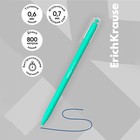 Ручка шариковая ErichKrause Slim Stick "Pastel Bloom", игольчатый узел 0.7 мм, синяя, тонкий дизайн Soft Touch, микс 10657365 - фото 162711