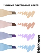 Маркер-текстовыделитель ErichKrause. Visioline V-18 Manga, скошенный наконечник, узел 4.5 мм, МИКС - Фото 3