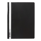 Папка-скоросшиватель А4 180 мкм, ErichKrause "Diamond Total Black", с тиснением, прозрачный верх, черная (комплект 20 шт) - фото 25283858