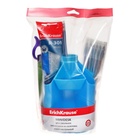 Набор канцелярских принадлежностей 11 предметов ErichKrause "Mini Desk Ice Metallic", вращающийся, голубой - фото 24703951