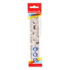 Линейка 15 см ErichKrause "Busy Cats", пластик, непрозрачная, с рисунком, европодвес - фото 24703966