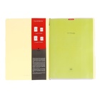 Тетрадь А4, 48 листов в клетку ErichKrause "FolderBook Pastel", сменная пластиковая обложка, на резинке, блок офсет, белизна 100%, желтая - Фото 4