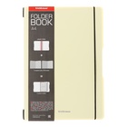 Тетрадь А4, 2 х 48 листов в клетку ErichKrause "FolderBook Pastel", сменная пластиковая обложка, на резинке, блок офсет, белизна 100%, желтая - фото 10085597