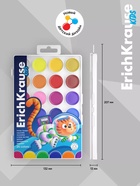 Акварель медовая ErichKrause Jolly Friends, 24 цвета, УФ-фильтр, матовые насыщенные цвета, пластиковая коробка с европодвесом - Фото 5