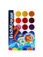 Акварель медовая ErichKrause Jolly Friends, 24 цвета, УФ-фильтр, матовые насыщенные цвета, пластиковая коробка с европодвесом - Фото 7