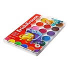 Акварель 24 цвета ErichKrause "Jolly Friends", матовые насыщенные цвета, пластиковая коробка с европодвесом - Фото 2