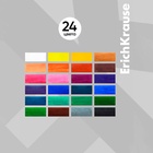 Акварель ErichKrause Jolly Friends, 24 цвета, матовые насыщенные цвета, пластиковая коробка с европодвесом - Фото 3