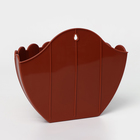 Кашпо для цветов настенное «Хризантема», 1 л, 20×11×15.3 см, цвет терракот - Фото 3