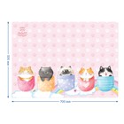 Клеёнка настольная для занятий творчеством,700 х 500 мм, Мульти-Пульти КЛЕЕНКА "Котики" CH_50243 - фото 24633324