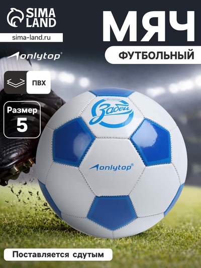 Футбольный мяч ONLYTOP «Забей», машинная сшивка, 32 панели, р. 5, PVC