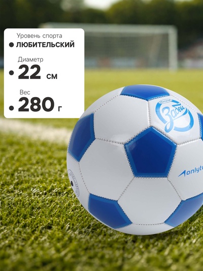 Футбольный мяч ONLYTOP «Забей», машинная сшивка, 32 панели, р. 5, PVC