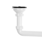 Сифон для мойки "АНИ Пласт", 3 1/2", двойной, с примоугольным переливом, разноуровневый - фото 24640526