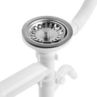 Сифон для мойки "АНИ Пласт", 3 1/2", двойной, с примоугольным переливом, разноуровневый - фото 24640527