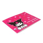 Альбом д/рис А4 24л на скрепке Kuromi, обл карт, бл 100 г/м2 - фото 24644965