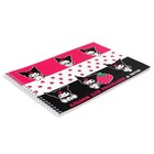 Альбом для рисования А4, 40 листов на гребне Kuromi, обложка мелованный картон, внутренний блок офсет 100 г/м² - фото 24644968