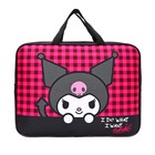 Папка для труда А4, с ручками текстиль, Kuromi, полиэстер - фото 24633464