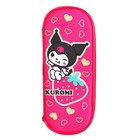 Пенал-футляр 225 х 90 х 50 мм, мягкий, ПЭ 210 ден,Kuromi Клубника - фото 24655471