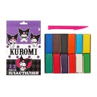 Пластилин 12 цветов 240 г Kuromi, пластиковая стека, в картонной упаковке с европодвесом - фото 24633480