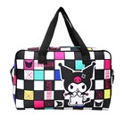 Папка для труда 330 x 220 x 120 мм, с ручками текстиль, Kuromi (Куроми шахматы), полиэстер - фото 24655520