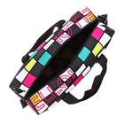 Папка для труда 330 x 220 x 120 мм, с ручками текстиль, Kuromi (Куроми шахматы), полиэстер - фото 24655522