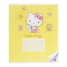 Тетрадь 12 листов в клетку Hello Kitty+Kuromi, обложка картон, в дополнительной ПВХ обложке, блок 60 г/м2, МИКС (комплект 20 шт) - фото 25284213