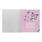 Тетрадь 12 листов в клетку Hello Kitty+Kuromi, обложка картон, в дополнительной ПВХ обложке, блок 60 г/м2, МИКС (комплект 20 шт) - фото 25284214