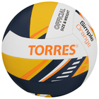 Мяч волейбольный TORRES Simple Orange V323125, TPU, клееный, 18 панелей, р. 5 - фото 4604591