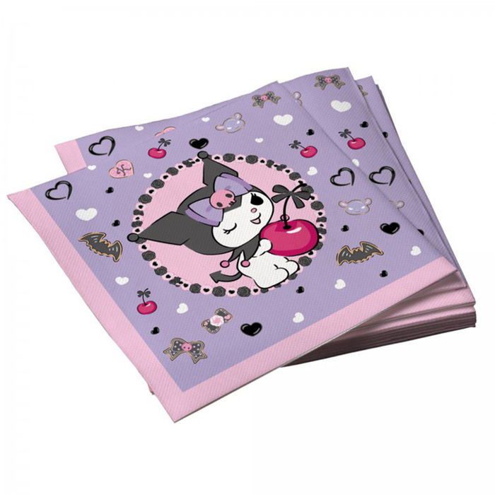 Салфетки бумажные трёхслойные «Любимая вишенка», 33×33 см, набор 20 шт. - Фото 1