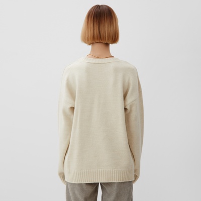 Джемпер женский MINAKU: Knitwear collection, бежевый, размер 42-44