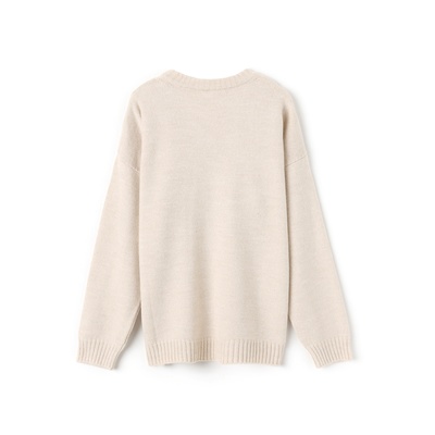 Джемпер женский MINAKU: Knitwear collection, бежевый, размер 42-44