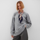 Джемпер женский MINAKU: Knitwear collection, цвет светло-серый р-р 42-44 10472801 - фото 85622