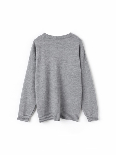 Джемпер женский MINAKU: Knitwear collection, светло-серый, размер 46-48