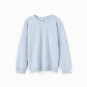 Джемпер женский MINAKU: Knitwear collection, цвет светло-голубой р-р 42-44