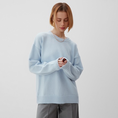 Джемпер женский MINAKU: Knitwear collection, светло-голубой, размер 42-44
