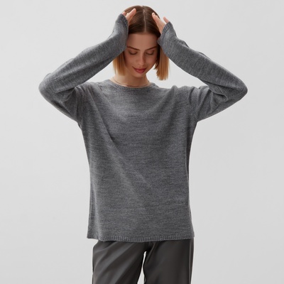 Джемпер женский MINAKU: Knitwear collection, серый, размер 42-44
