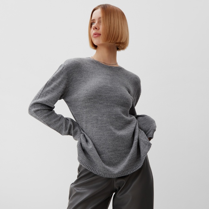 

Джемпер женский MINAKU: Knitwear collection, цвет серый р-р 46-48