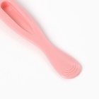 Ложка детская силиконовая для кормления, цвет розовый - Фото 6