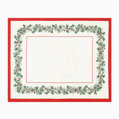 Скатерть новогодняя «Этель» Christmas wreath, 150×180 см ±3 см с ВГМО, 100% хлопок, саржа 190 г/м²