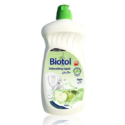 Средство для мытья посуды Bilesim Biotol Apple, 500 мл