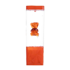 УЦЕНКА Лава-лампа «Мишка» LED 2 Вт от батареек 3хАА красный 7×7×24 см 10663706