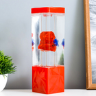 УЦЕНКА Лава-лампа «Мишка» LED 2 Вт от батареек 3хАА красный 7×7×24 см - Фото 3