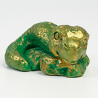 Фигура "Змееныш" зеленый с позолотой, 8х4х3см - Фото 3