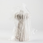 Ваза для цветов декоративная, белая, ручной работы, 10 см х 10 см х 19 см. - фото 24690473