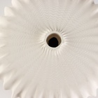 Ваза для цветов декоративная, белая, ручной работы, 14 см х 14 см х 7 см. - фото 24690475