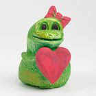 Фигура "Змея Мамба" светло-зеленая, 8х6см - фото 321785542